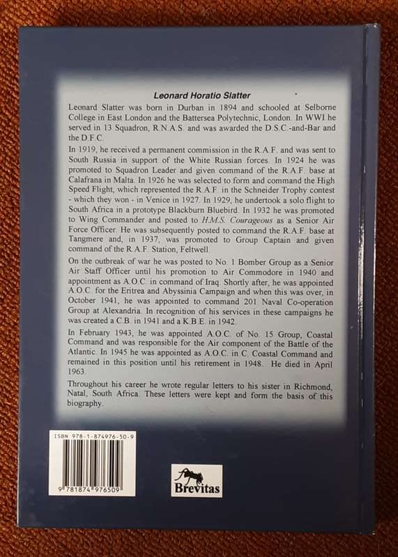 Air Marshall Sir Leonard Horatio Slatter KBE CB DSC & Bar DFC by W L Chiazzari