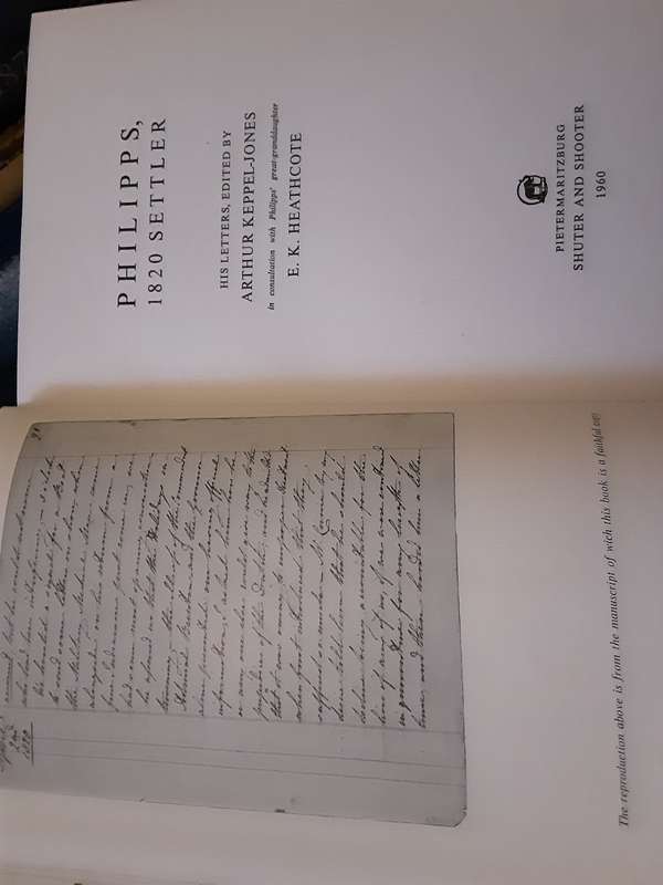 Philipps 1820 Settler edited by Arthur Keppel Jones
