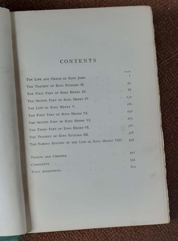 The Works of William Shakespeare in three Volumes, The Victoria Edition MacMillan & Co 1901