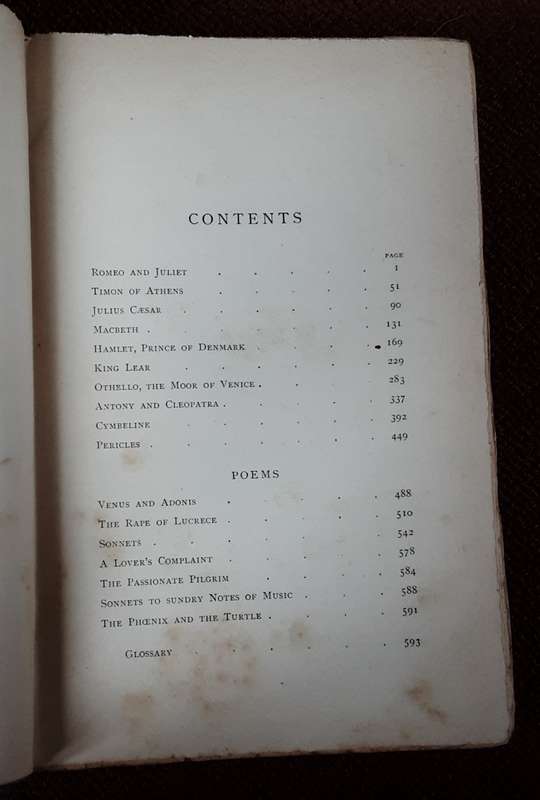 The Works of William Shakespeare in three Volumes, The Victoria Edition MacMillan & Co 1901