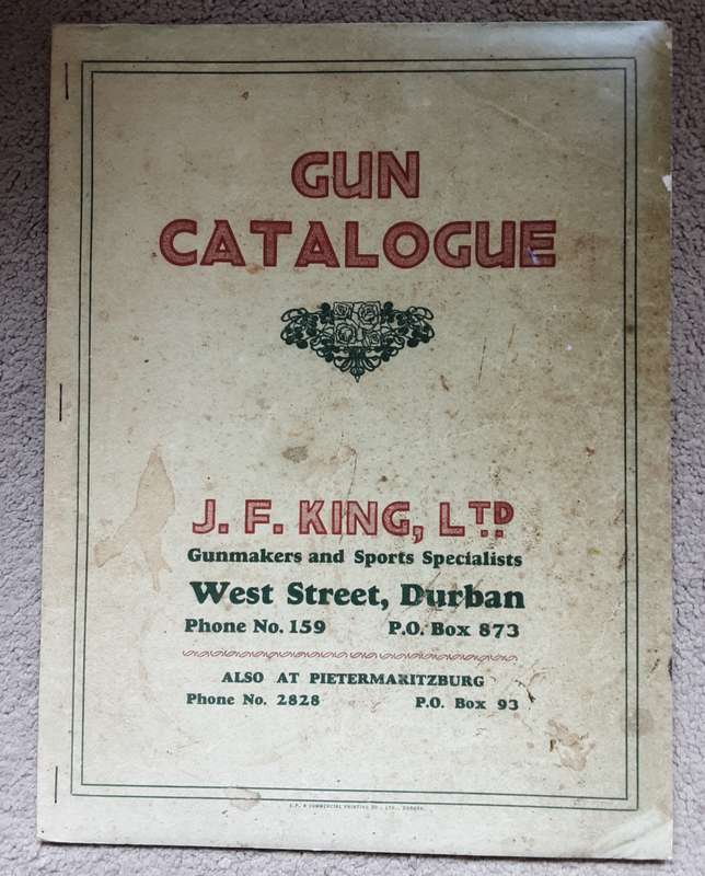 Gun Catalogue J F King Ltd Gunmakers & Sports Specialist 1923 Catalogue **reproduction**