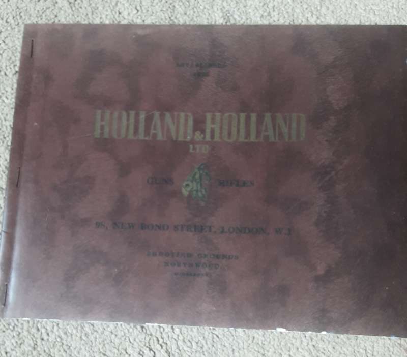 Holland & Holland London 3 x Gun Catalogues circa 1910, 1940s & 1980s