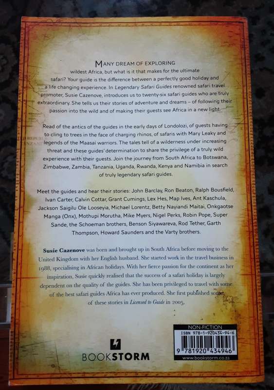 Legendary Safari Guides by Susie Cazenove