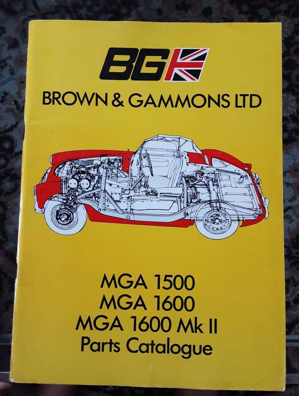 MGA 1500, MGA 1600, MGA 1600 Mk II Parts Catalogue