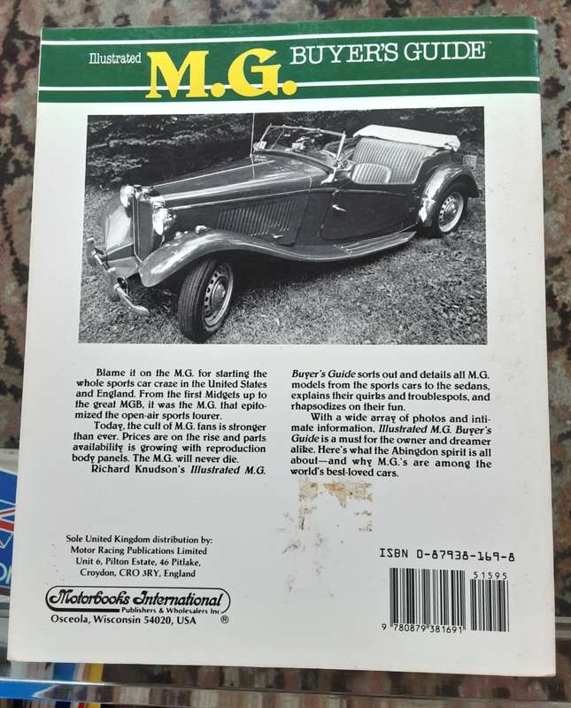 Illustrated M.G. Buyers Guide by Richard Knudson