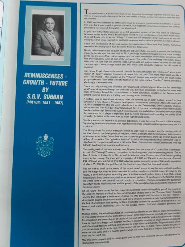 History of Verulam 1850-1987