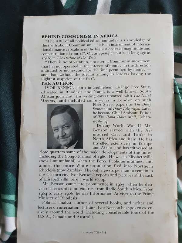 Behind Communism in Africa by Ivor Benson