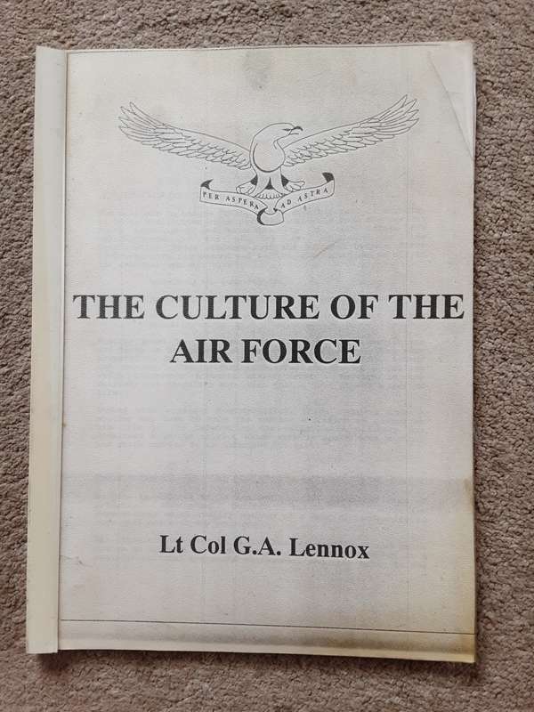 The Culture of the Air Force by Lt Col G A Lennox
