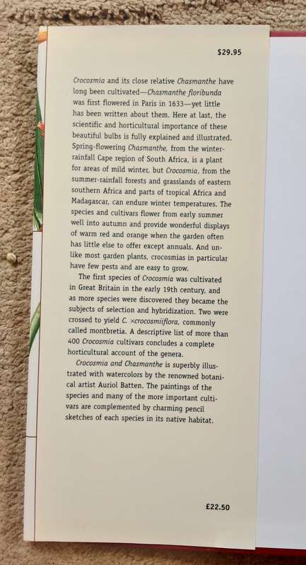 Crocosmia and Chasmanthe by Peter Goldblatt, John Manning and Gary Dunlop