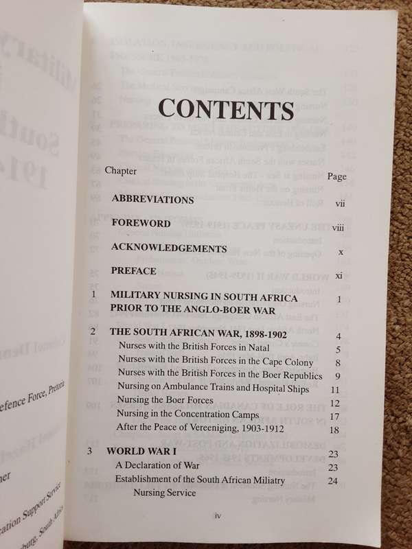 Military Nursing in South Africa 1914 - 1994 by Col Dennis Stratford and  Col Hazel Collins