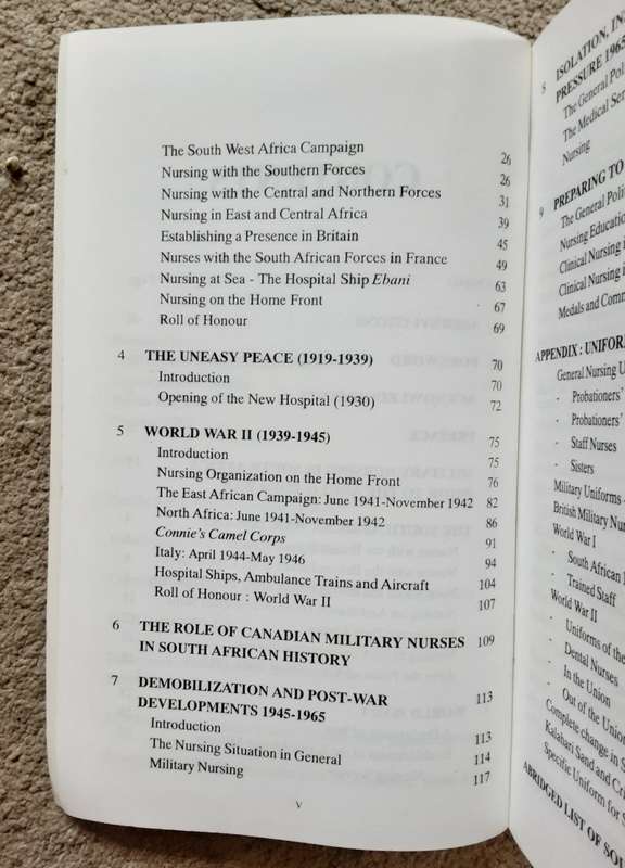 Military Nursing in South Africa 1914 - 1994 by Col Dennis Stratford and  Col Hazel Collins