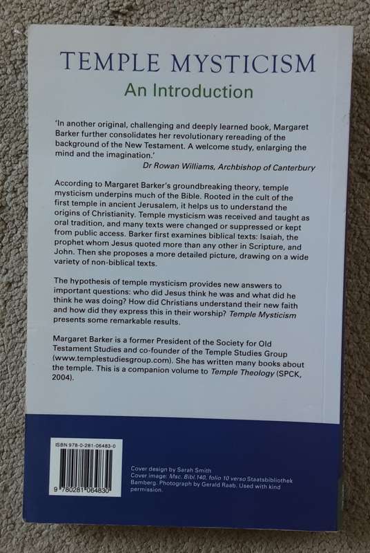 Temple Mysticism An Introduction by Margaret Barker