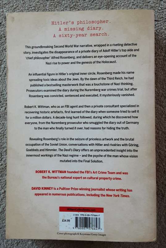The Devils Diary, Alfred Rosenberg and the Stolen Secrets of The Third Reich by R Wittman