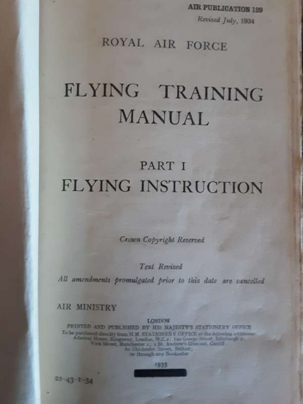 Royal Air Force Flying Training Manual Part 1 Flying Instruction 1935