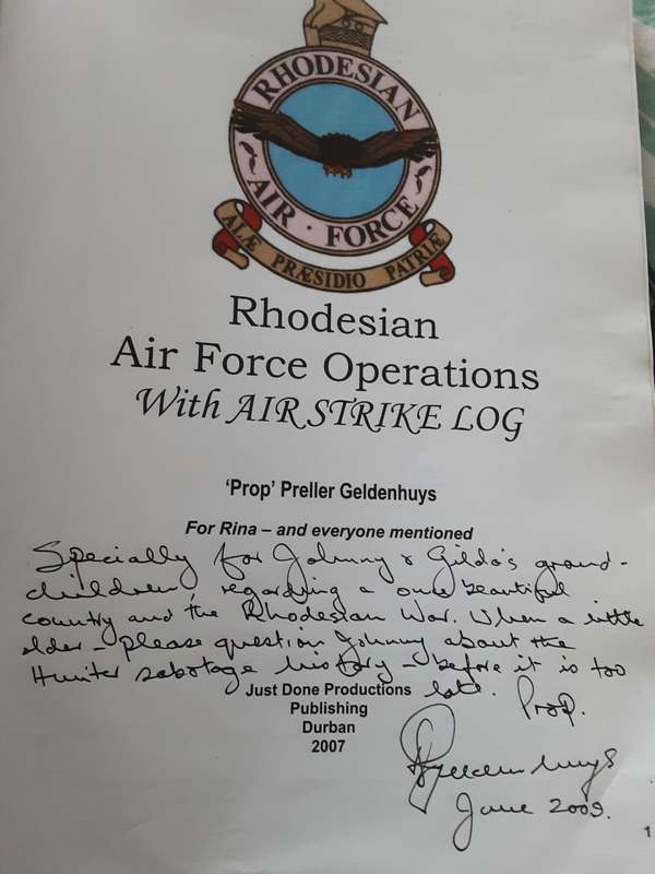 Rhodesian Air Force Operations with Airstrike Log by Prop Geldenhuys ***Signed Copy**