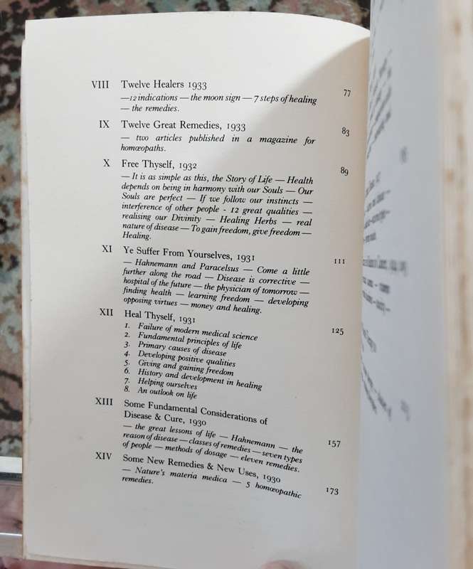Collected Writing of Edward Bach 1886-1936 edited by Julian Barnard