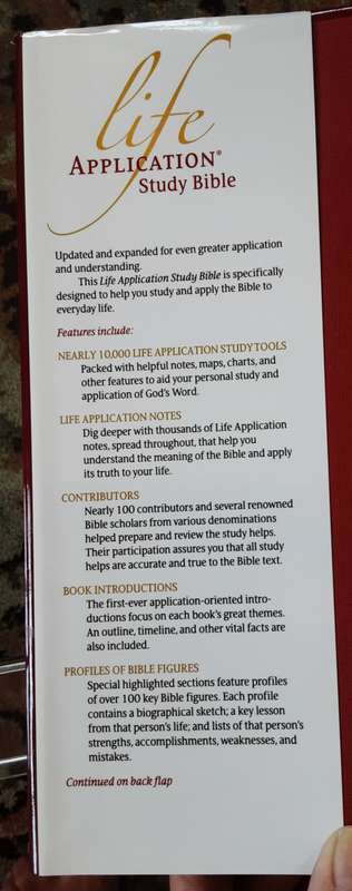 Life Application Study Bible NIV **As New**