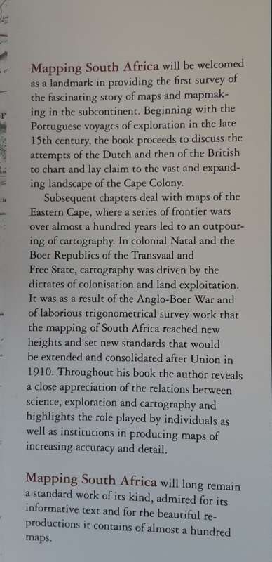 Mapping South Africa A Historical Survey of South African Maps & Charts by Andrew Duminy