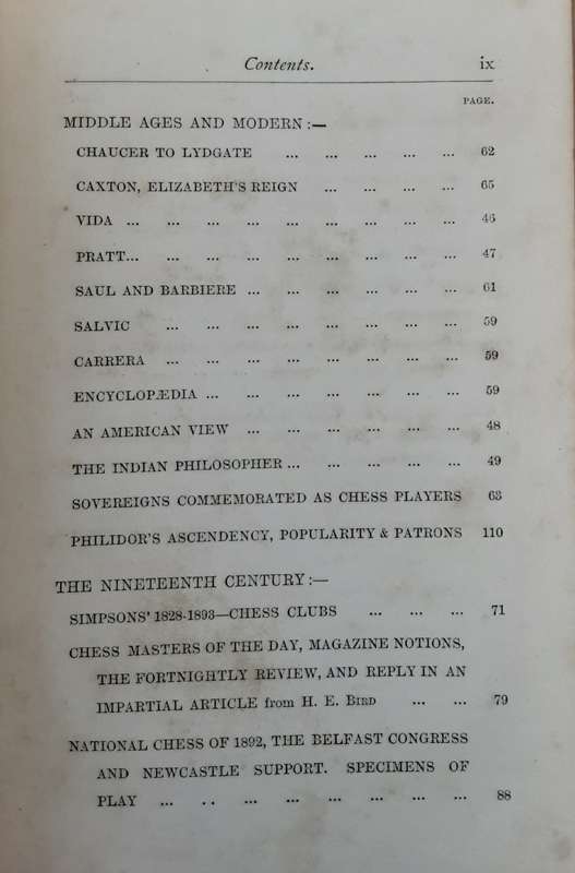 Chess History and Reminiscences by H E Bird **published 1893**