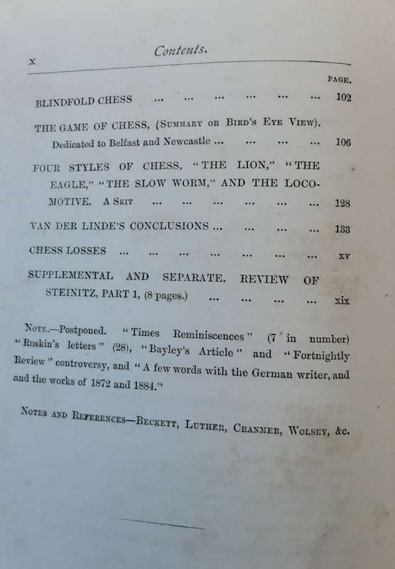 Chess History and Reminiscences by H E Bird **published 1893**