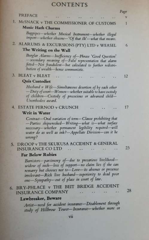 22 Quaint Cases in the South African Law by George Coleman