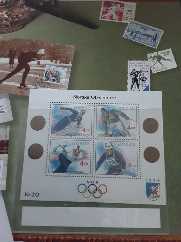 Olympic Stamp Book 1994 Norway Winter Olympics **complete with stamps**