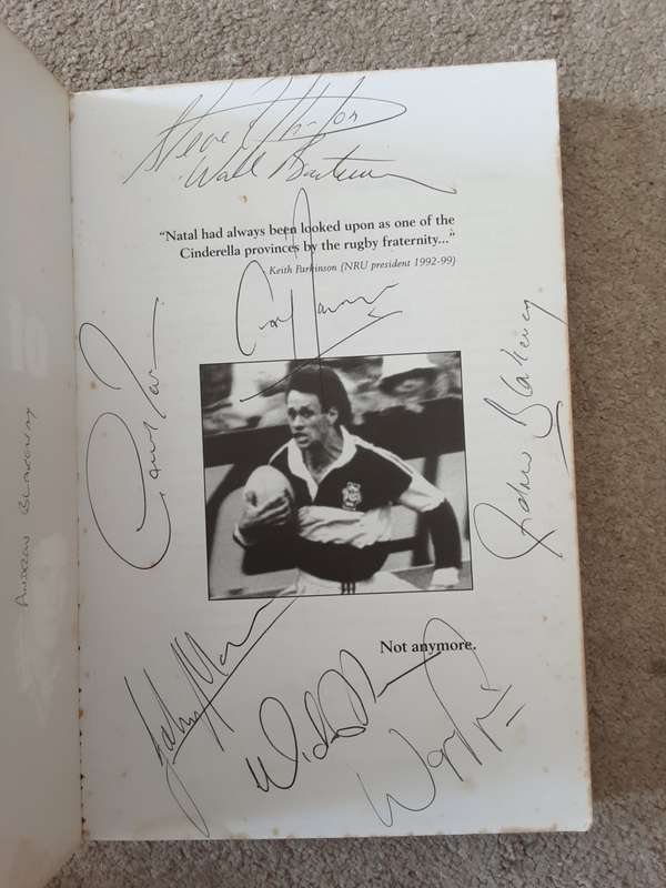 Natal Sharks Team of the 90s by Albert Heenop **Signed by 8 Sharks Players***