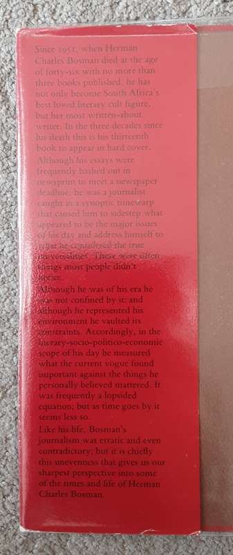 Herman Charles Bosman Uncollected Essays