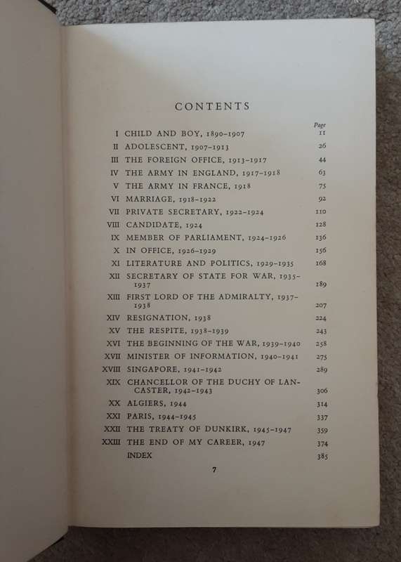 Old Men Forget The Autobiography of Duff Cooper