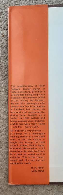 Mission Station to Mayor`s Parlour an Autobiography By Peter H Rodseth