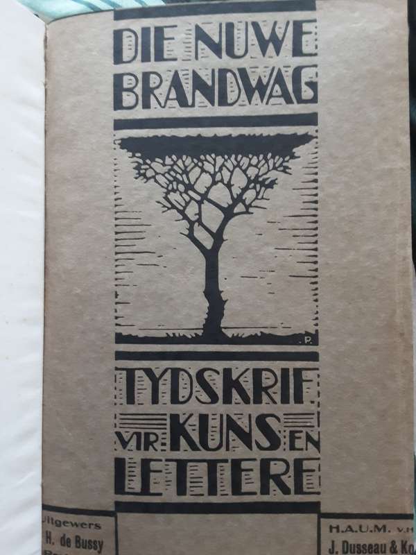 Die Nuwe Brandwag, Tydskrif vir Kuns en Lettere vol 1,2,3,5 **16 issues bound***