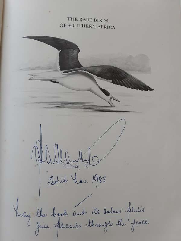 The Rare Birds of Southern Africa  By: P. A. Clancey **SIGNED COPY**