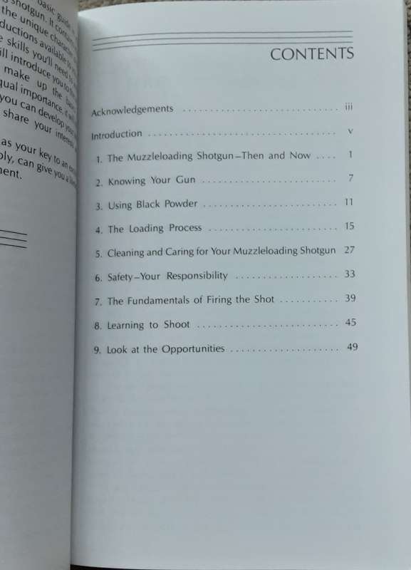 The Muzzleloading Shotgun Handbook , A Publication of the National Rifle Association  of America