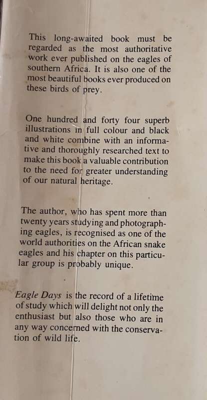 Eagle Days, A Study of African Eagles at the Nest by Peter Steyn
