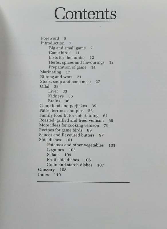 South African Game Cookbook by Rina Pont