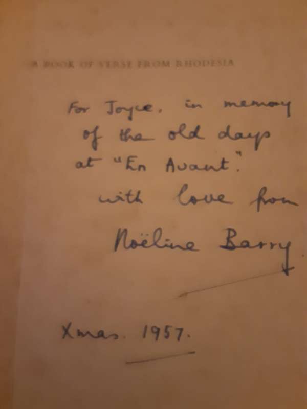 Bundu, A Book of Verse from Rhodesia by Noeline Barry **SIGNED COPY**