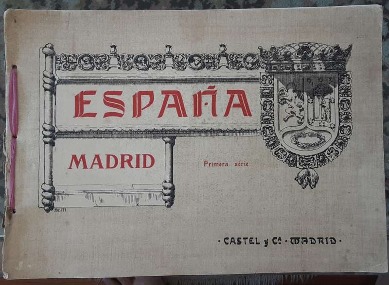 Espana Madrid Primera Serie 10 photo engravings & 2 maps circa 1920 by Castel Madrid **SCARCE**