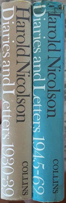 2 Volumes Harold Nicolson Diaries & Letters 1930-39 & 1945-62 edited by Nigel Nicolson