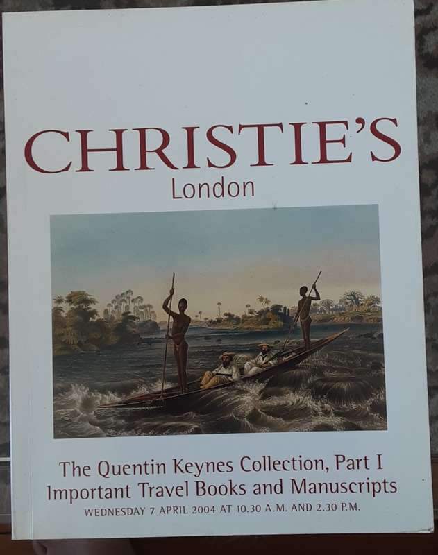 The Quentin Keynes Collection Part 1 Important Travel Books & Manuscripts, Christies Auction Catalog