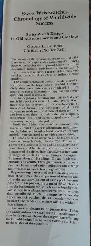 Swiss Wristwatches Chronology of Worldwide Success by Brunner & Pfeiffer-Belli
