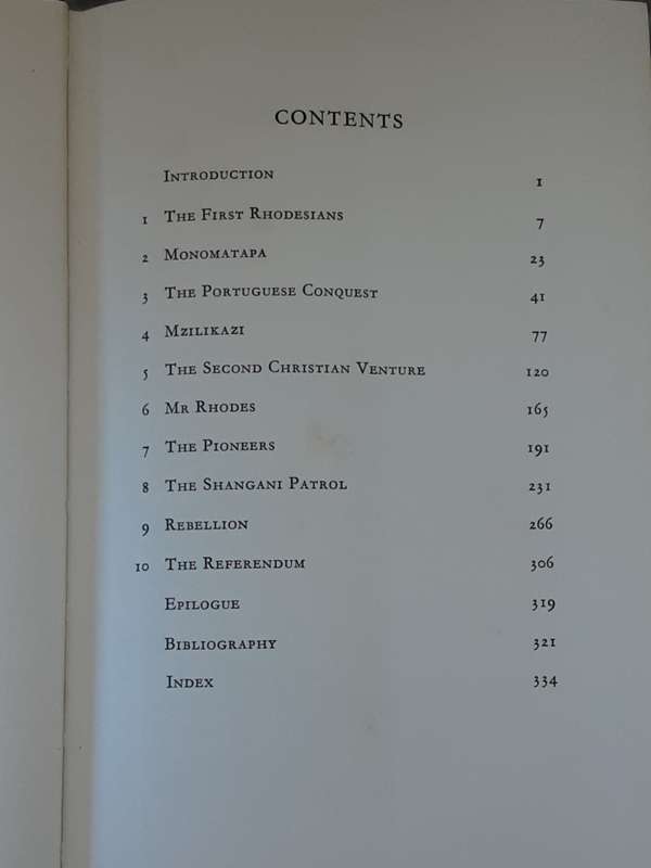 The Rulers of Rhodesia from Earliest Times to the Referendum by Oliver Ransford