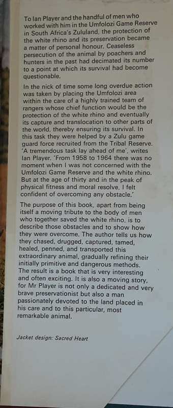 The White Rhino Saga by Ian Player