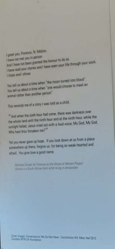 Conversations We Do Not Have, Amazwi Abesifazane, Voices of Women Museum