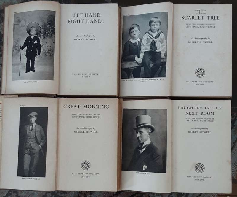 4 volumes Osbert Sitwell Autobiography