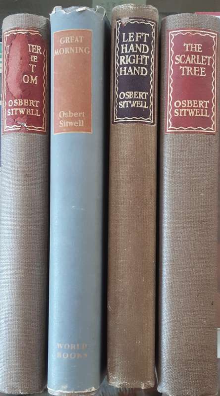 4 volumes Osbert Sitwell Autobiography