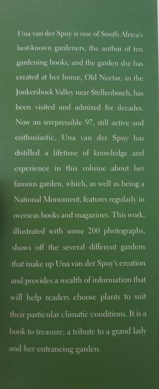 Old Nectar, A Garden For All Seasons by Una Van Der Spuy