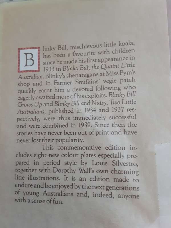 The Complete Adventures of Blinky Bill  written & illustrated by Dorothy Wall **commemorate edition*