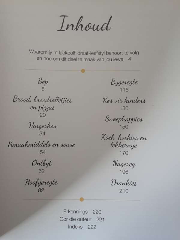 Lekker Low Carb by Sally Ann Creed **text in Afrikaans **