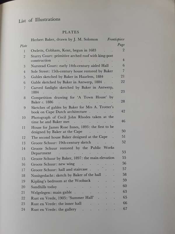 Herbert Baker in South Africa by Doreen Greig **limited edition nbr 1523/2000**
