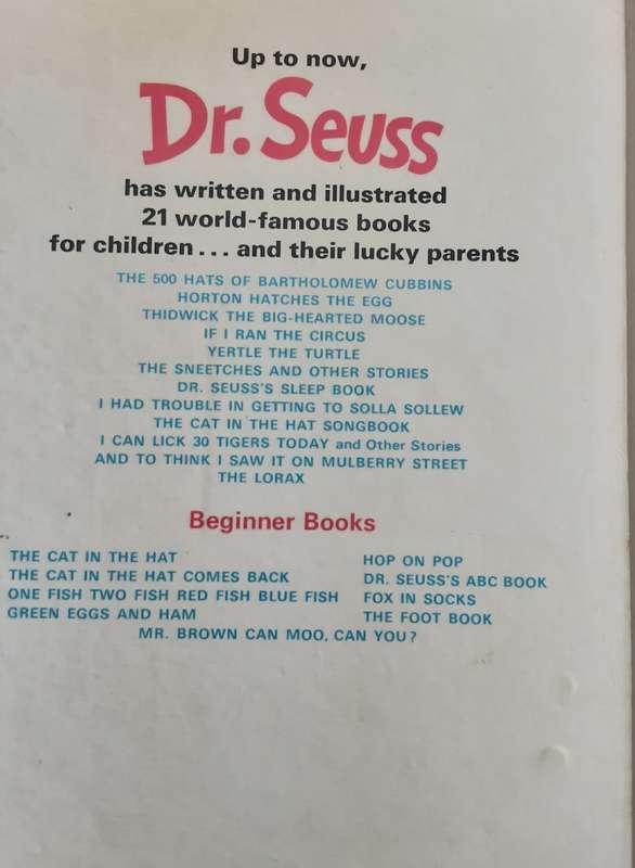 The Lorax by Dr Seuss ** First British Edition **